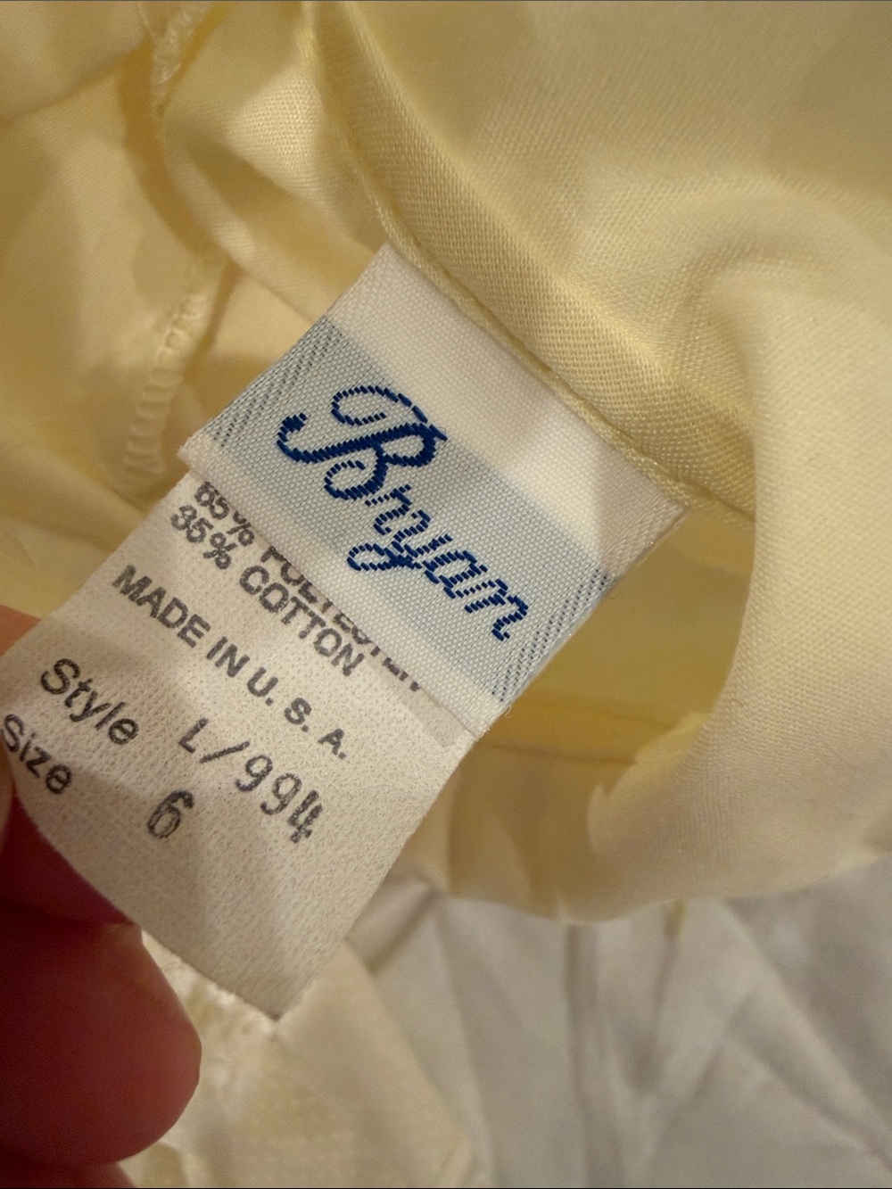 Bryan Sweet Yellow Layered Lace  Dress Size 6 - Picture 9 of 10